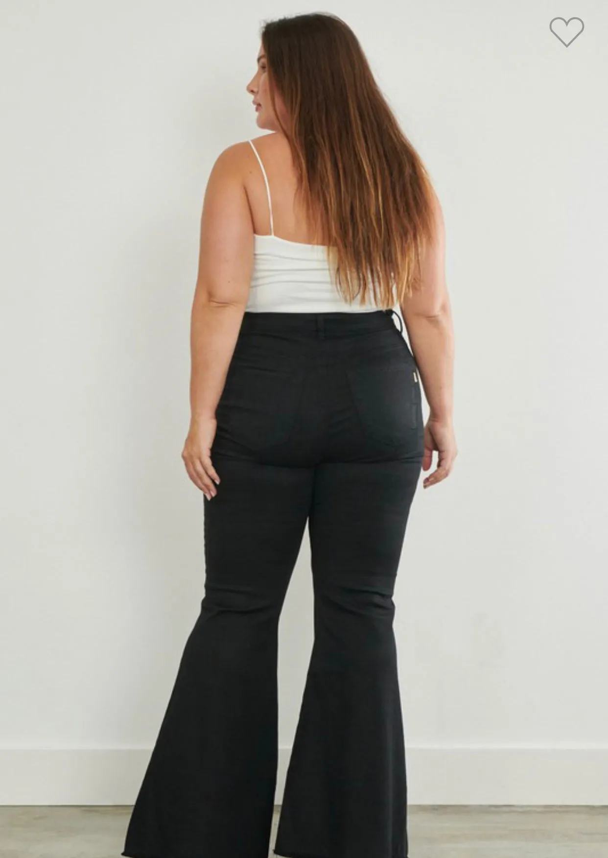 Black Plus Size Bell Bottom