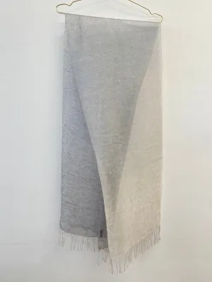Blue Dipped Ombré Scarf