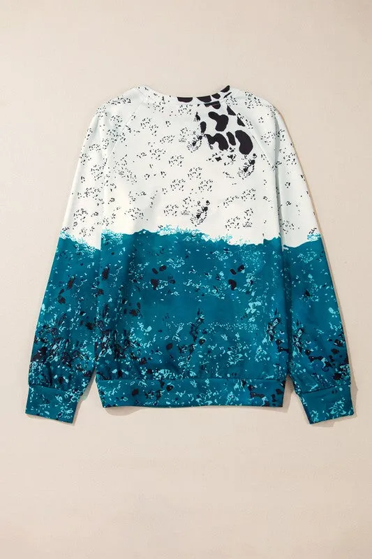 Blue Tie Dye Sweatshirt