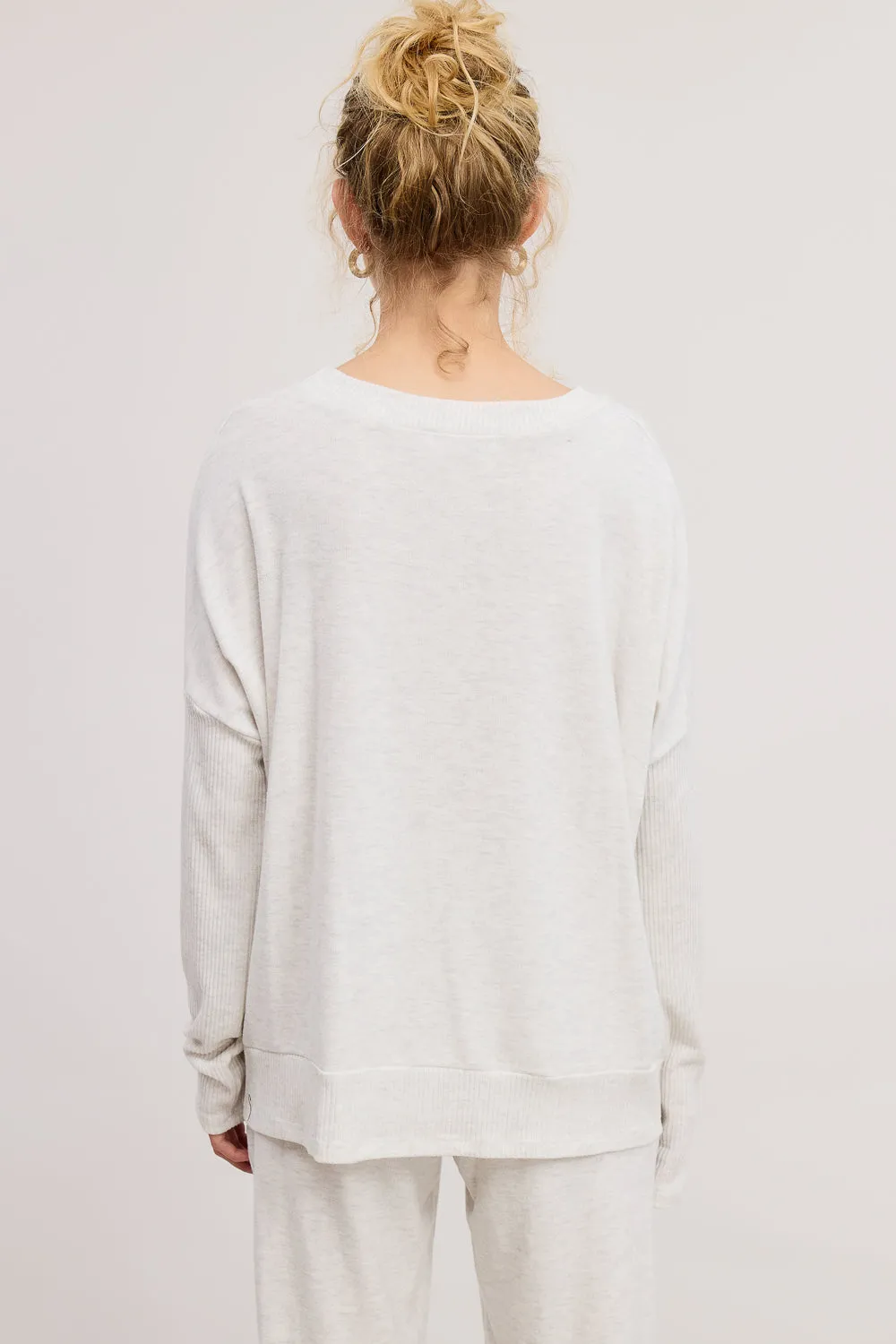 Brushed Round Neck Pullover