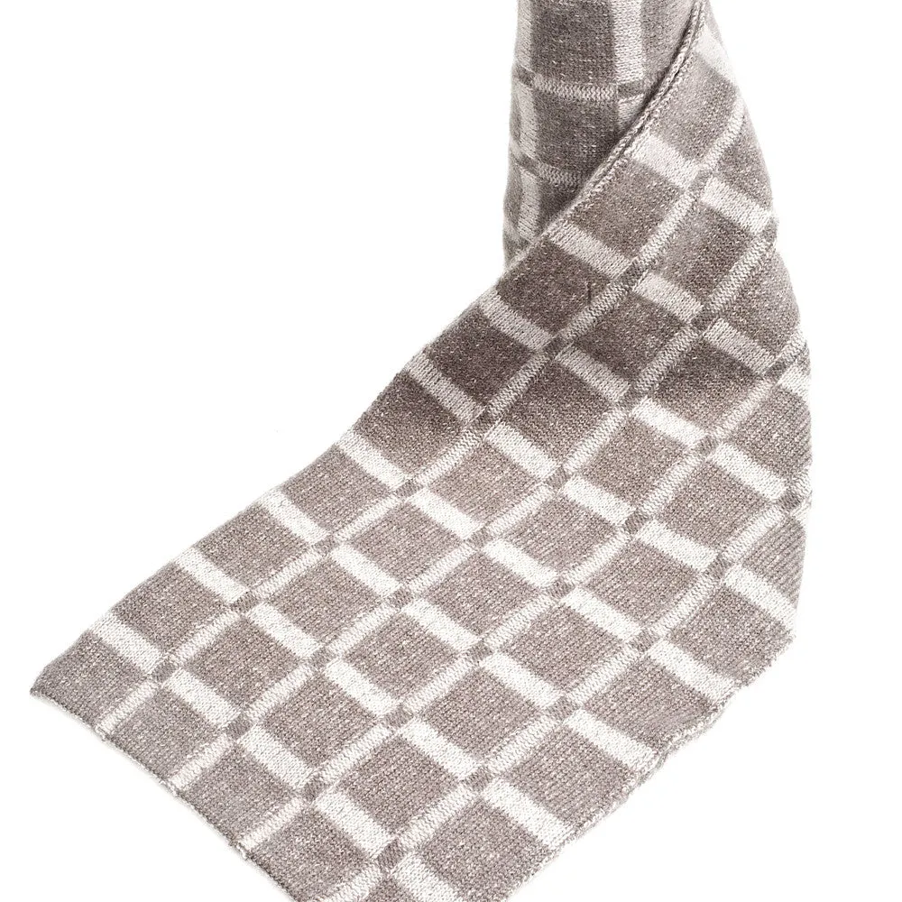 Cashmere Checkered Patterned Scarves