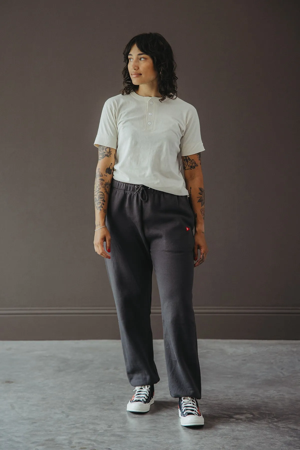 Classic Sweat Gym Pants - Faded Black