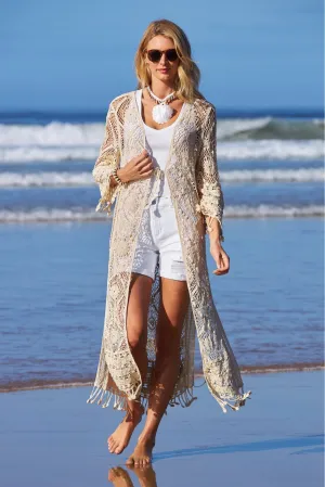 Crochet Pattern Duster Off White