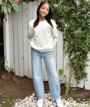 DL1961 Girls Lilia  Island Park Barrel Leg Jeans
