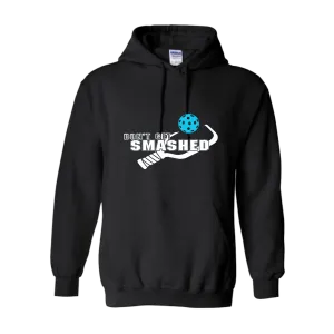 Don't Get Smashed Customizable (Colors Cyan Orange Pink) | Unisex Hoodie Pickleball Sweatshirt | 50% Cotton 50% Polyester