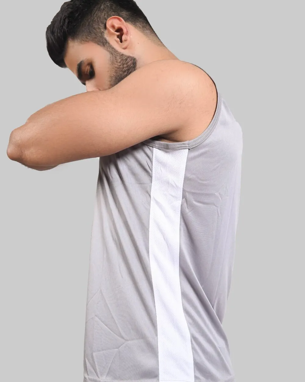 Dri-Fit Tanktop (SILVER GREY & WHITE)
