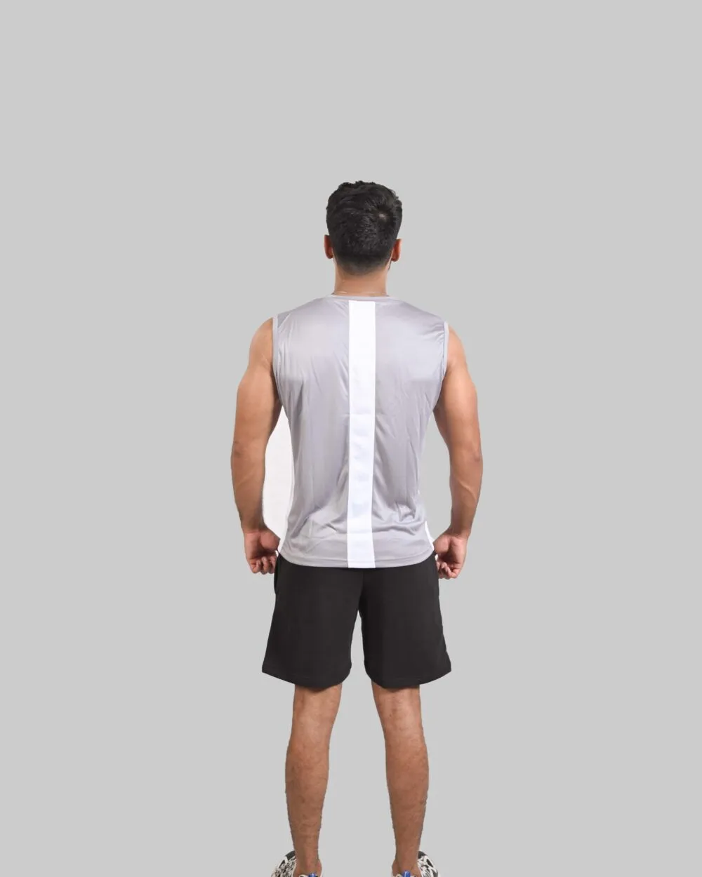 Dri-Fit Tanktop (SILVER GREY & WHITE)