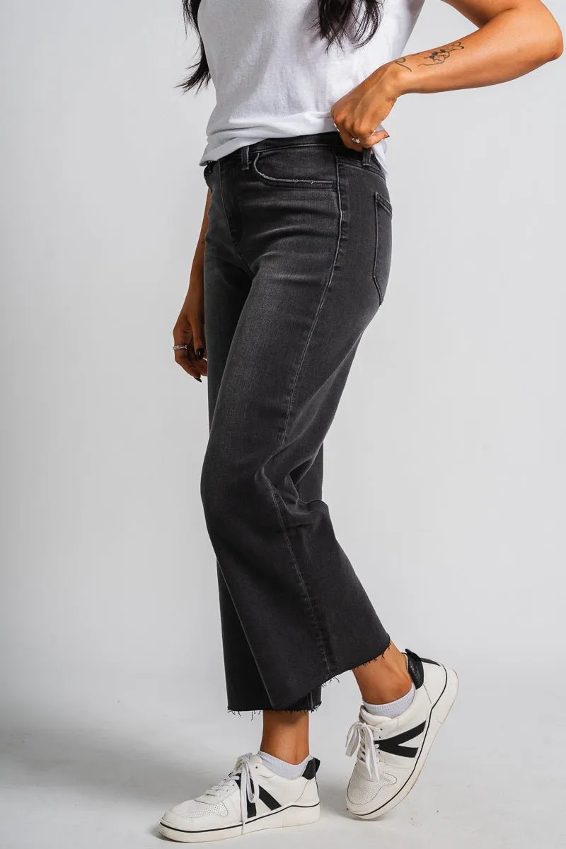Flying Monkey high rise crop wide leg jeans acerbic