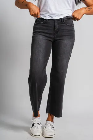 Flying Monkey high rise crop wide leg jeans acerbic