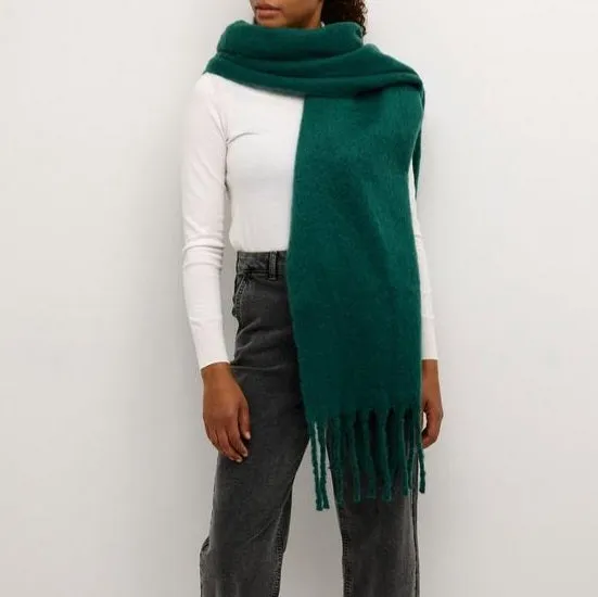 Hazel Chunky Scarf in Forest