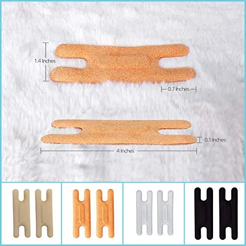 Heel Cushion Pads, Reusable Self Adhesive Inserts and Grips, Foot Protector Liners (Brown)