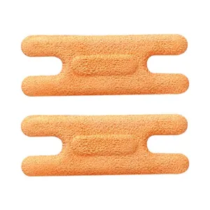 Heel Cushion Pads, Reusable Self Adhesive Inserts and Grips, Foot Protector Liners (Brown)