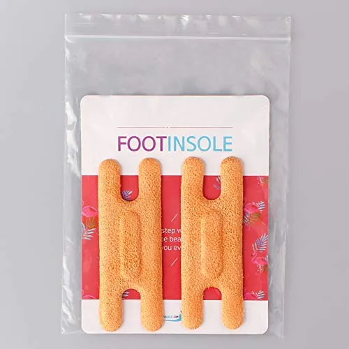 Heel Cushion Pads, Reusable Self Adhesive Inserts and Grips, Foot Protector Liners (Brown)