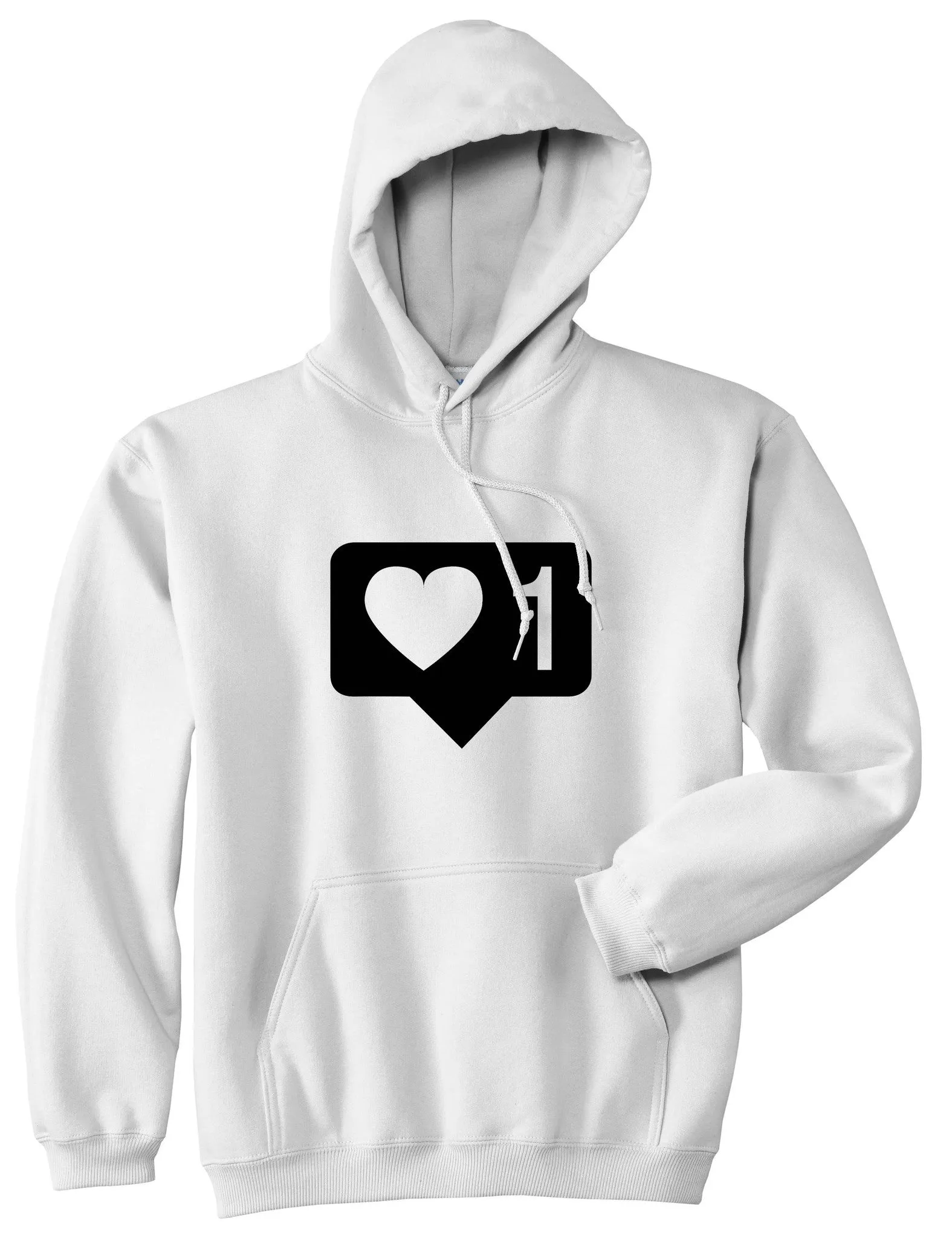 Insta Likes Heart 1 Pullover Hoodie Hoody