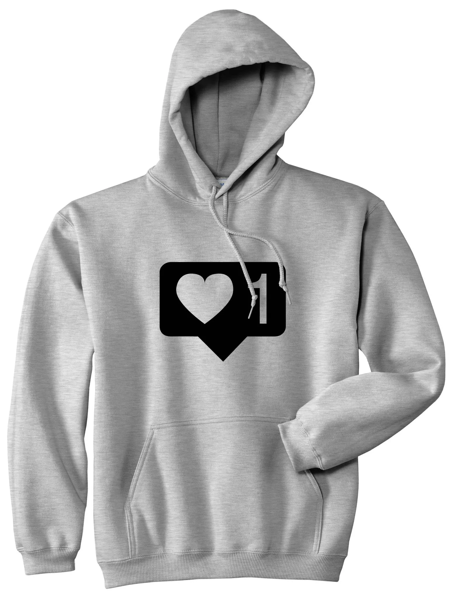 Insta Likes Heart 1 Pullover Hoodie Hoody