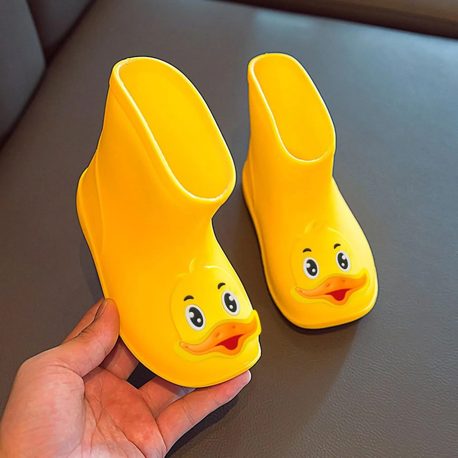 IWIHMIV Baby Rain Boot Infant Rain Boots Boys' Boots Toddler Kids Baby Boys Girls Cartoon Waterproof Rain Non Slip Rain Boots