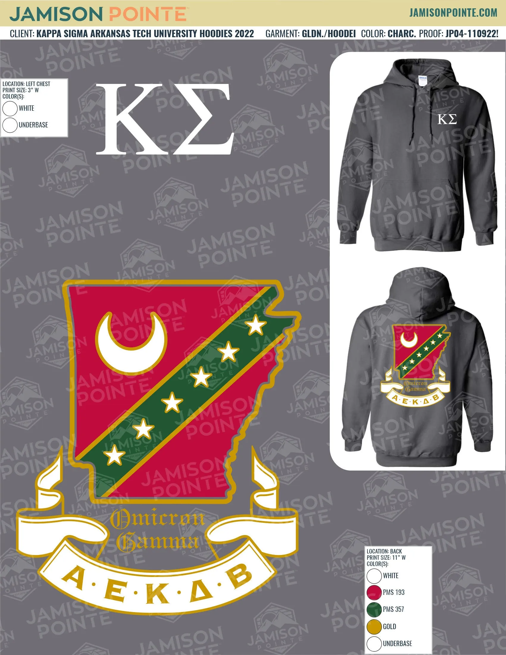 Kappa Sigma Arkansas Tech University Hoodies