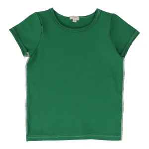 LIL LEGS GREEN BASIC GIRL TEE SHORT SLEEVE