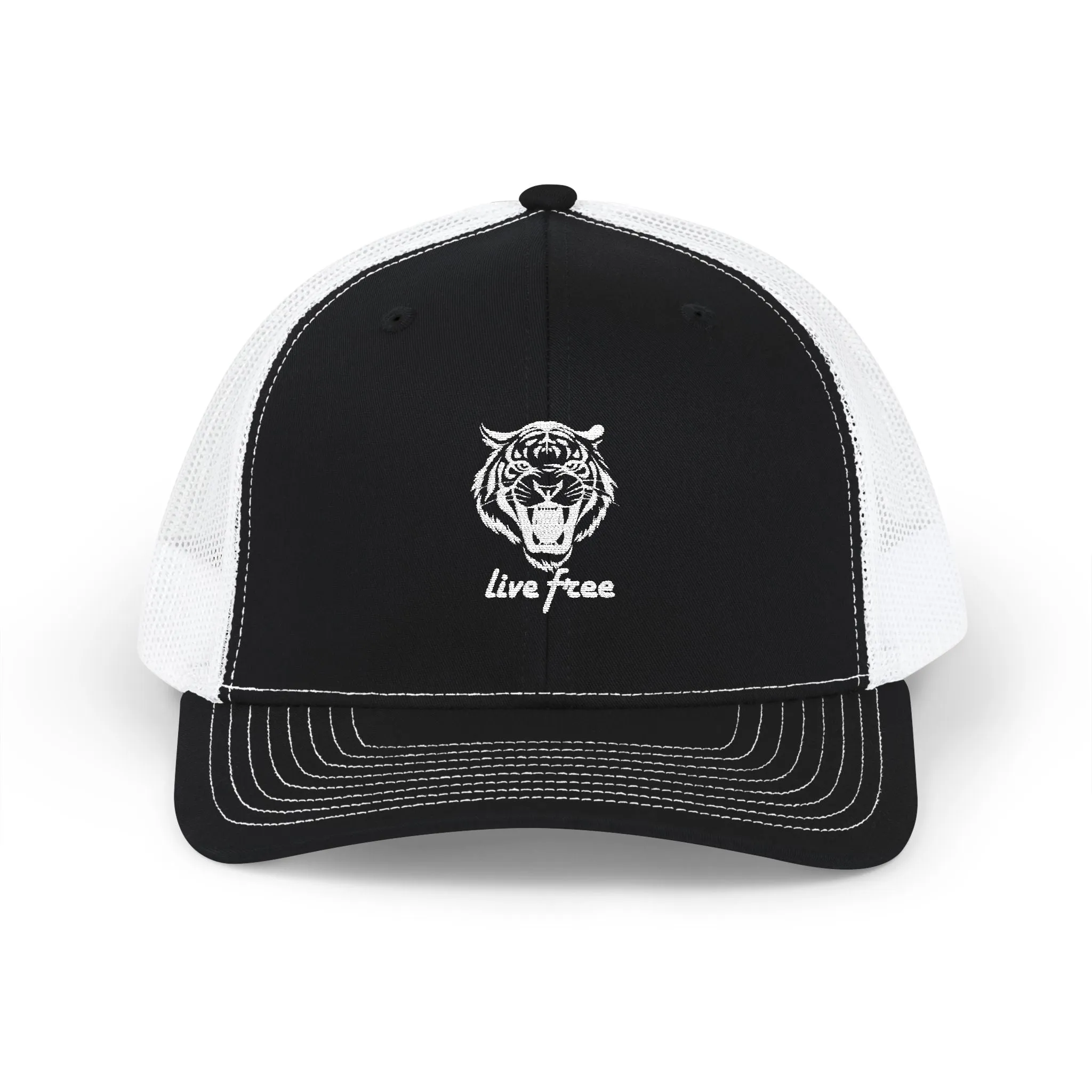 Live Free Tiger Snapback Trucker Cap - Stylish & Comfortable Hat for Adventurers