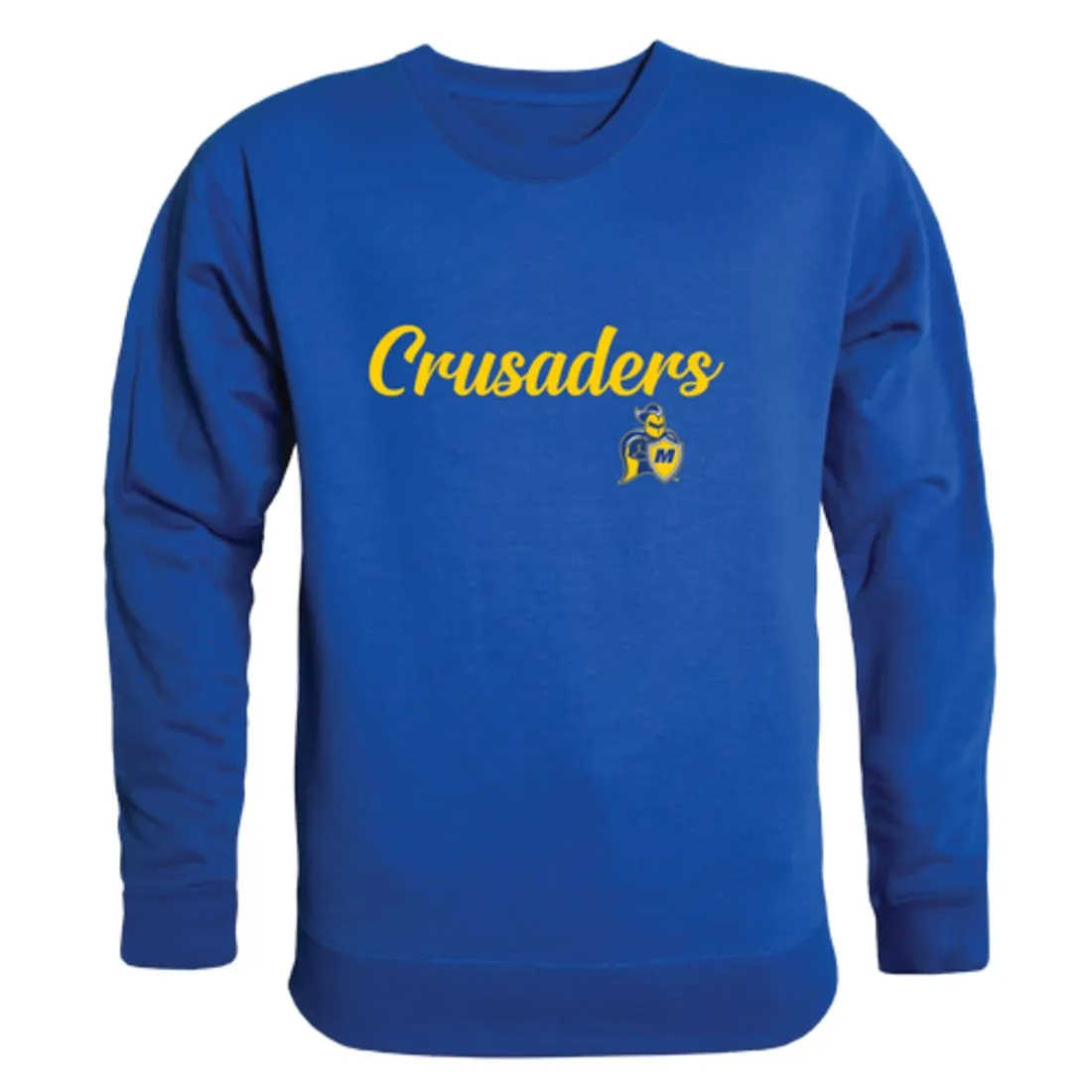 Madonna University Crusaders Script Fleece Crewneck Pullover Sweatshirt