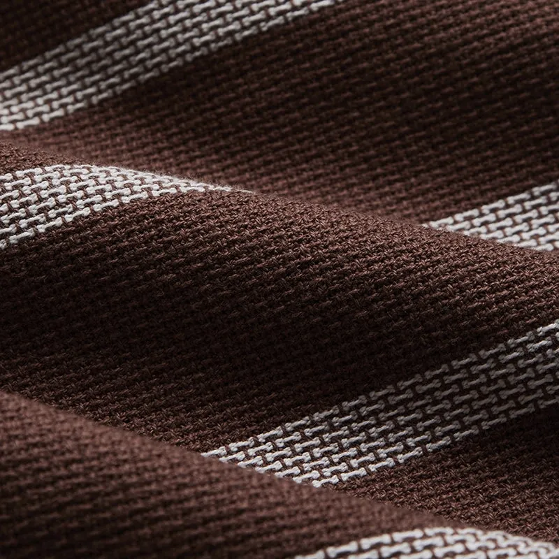 Marques Jacquard S/S Vacation Shirt - Brown