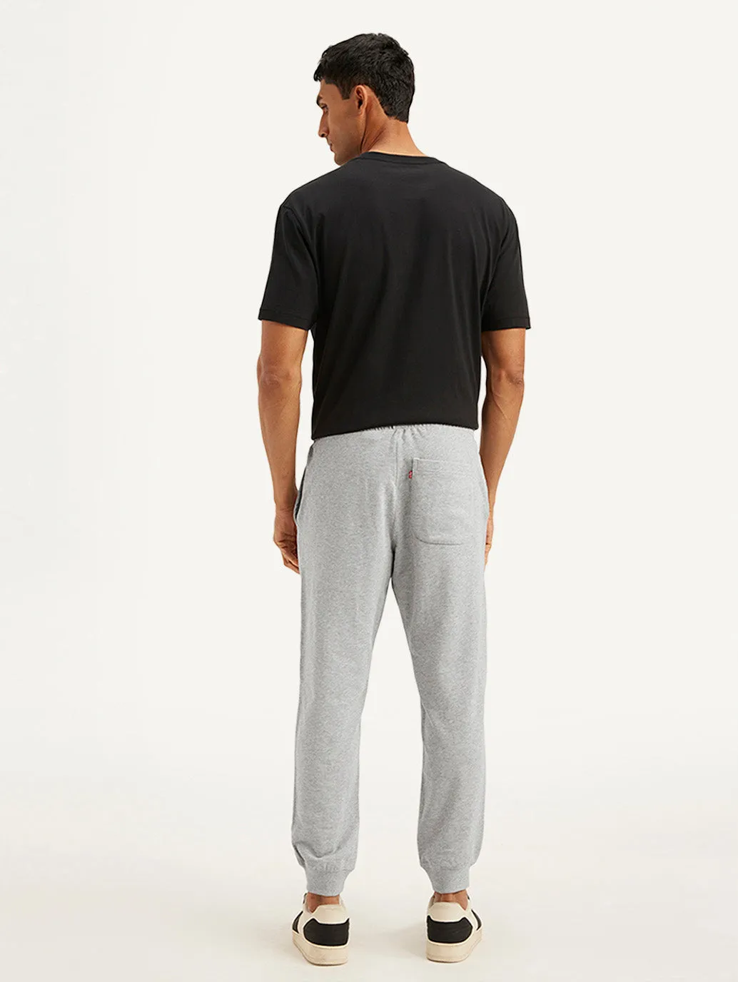 Men's Grey Solid Utility Joggers