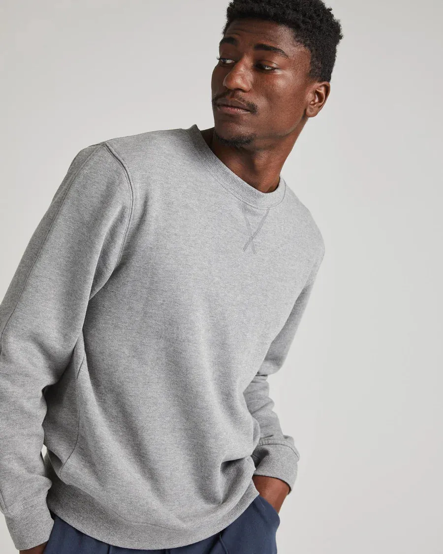 Men's Recycled Fleece Sweatshirt - Heather Grey
