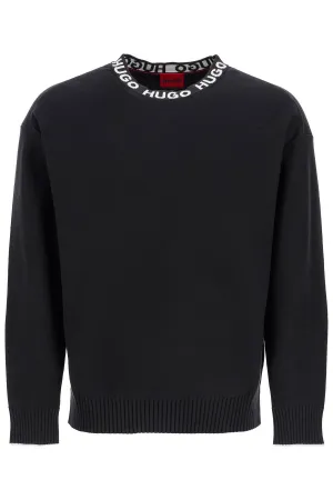 men's regular fit wide neck long sleeve sweatshirt black 50474813 BLACK