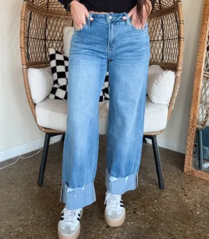 MIA CUFFED DENIM JEANS