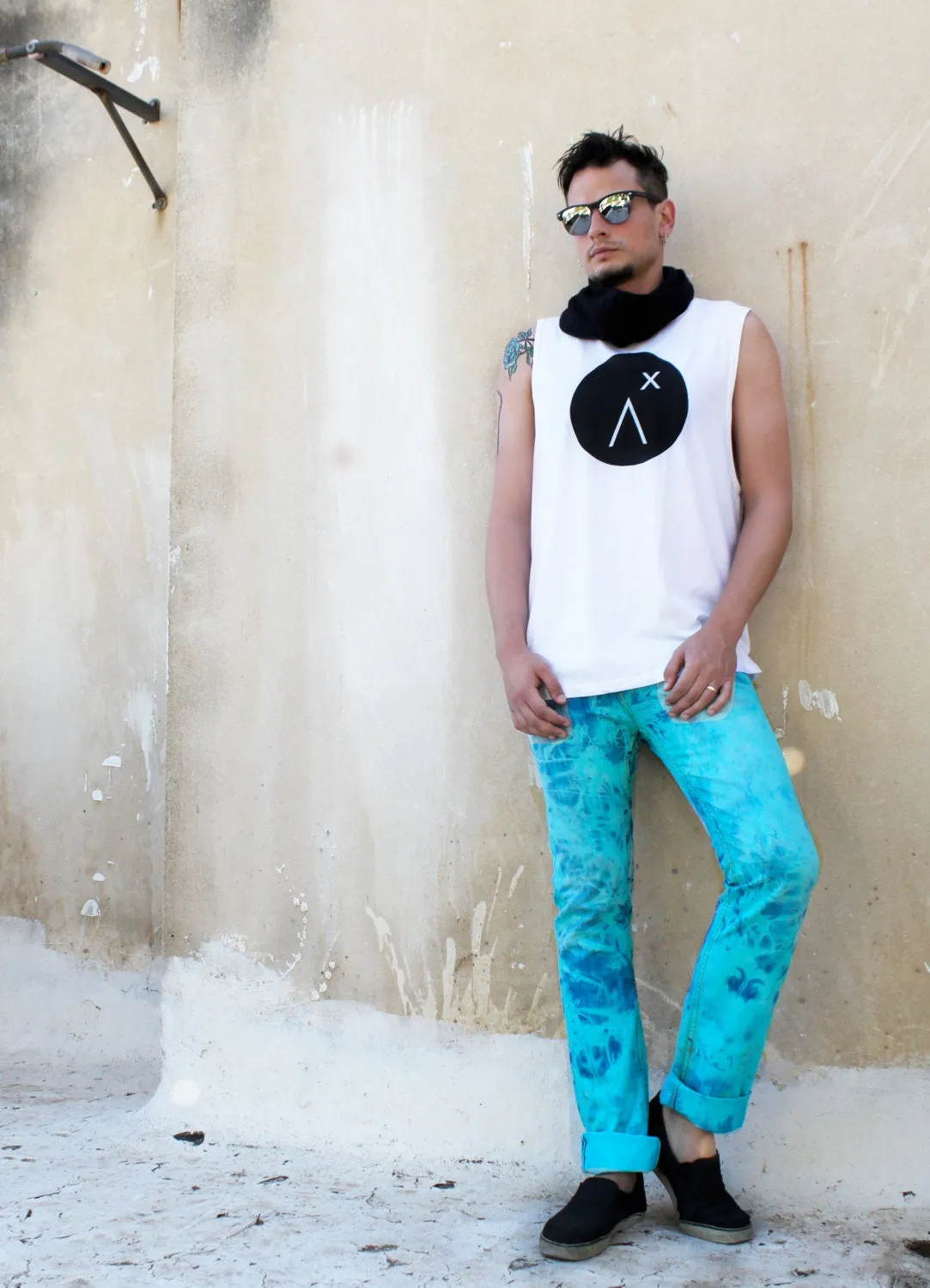 My Logo oversize tank top | graphic tee streetwear tank top | punk handmade tank top