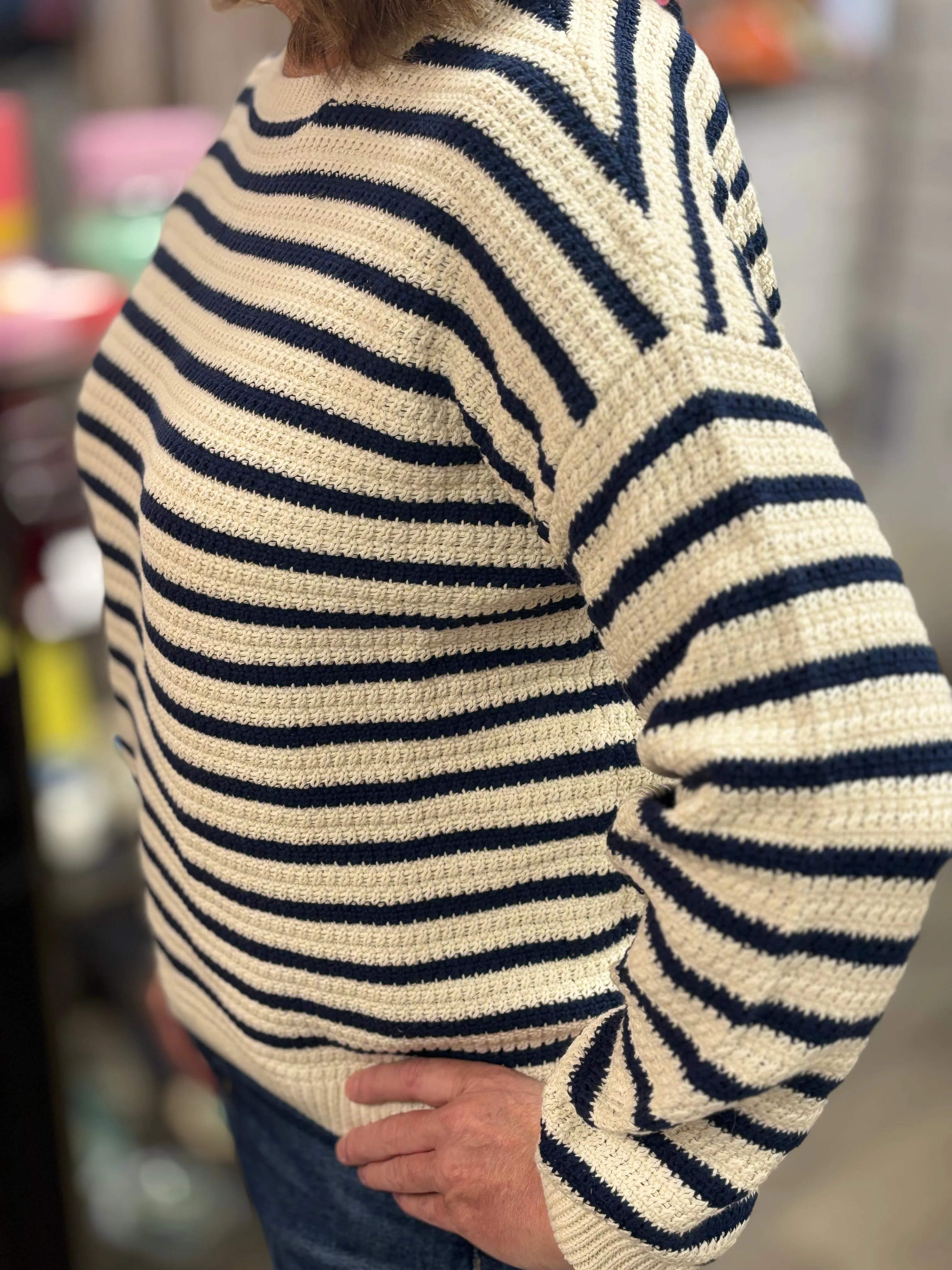 Navy Shores Sweater