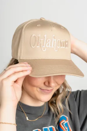 Oklahoma book mania hat khaki
