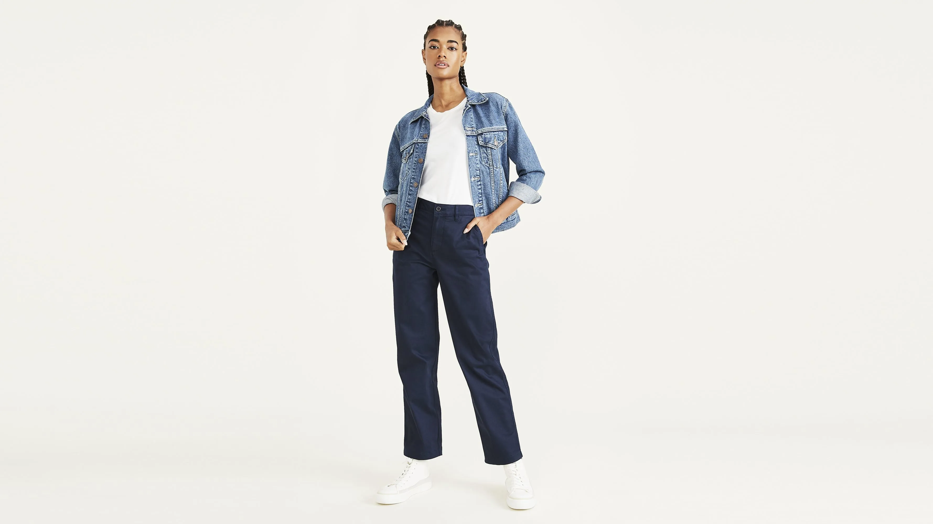 Original Chinos, High Waisted, Straight Fit
