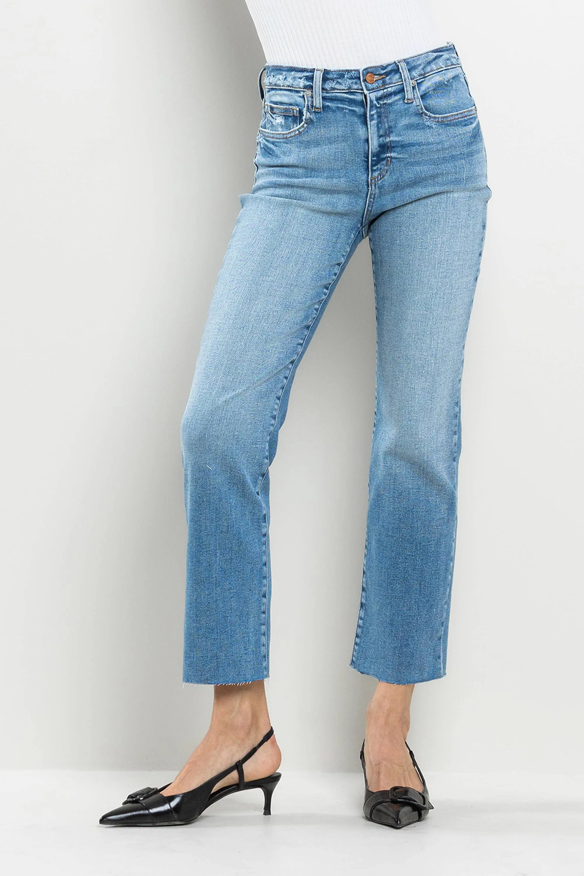 Paris's HR Slim Straight - Medium Wash
