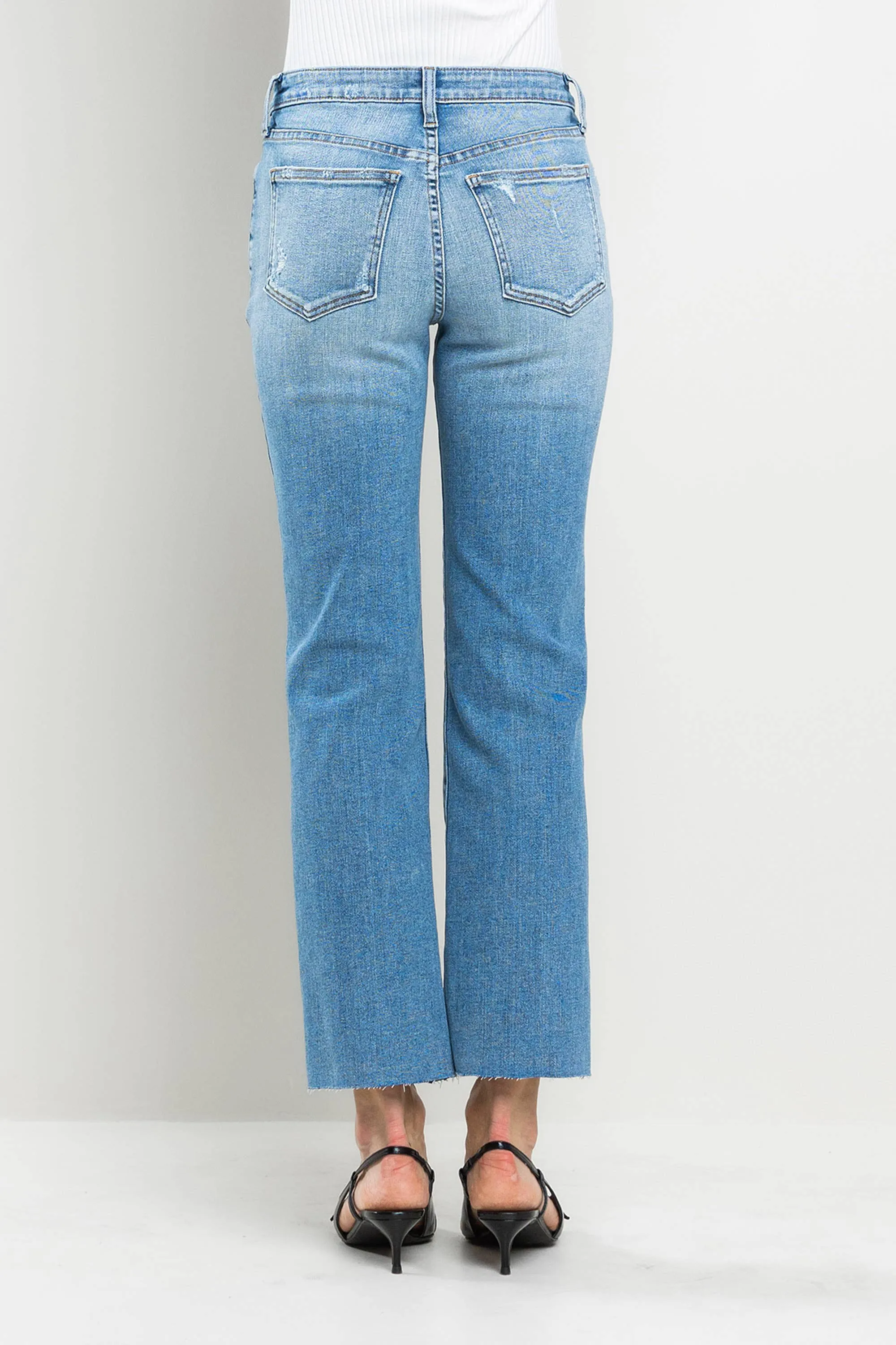 Paris's HR Slim Straight - Medium Wash