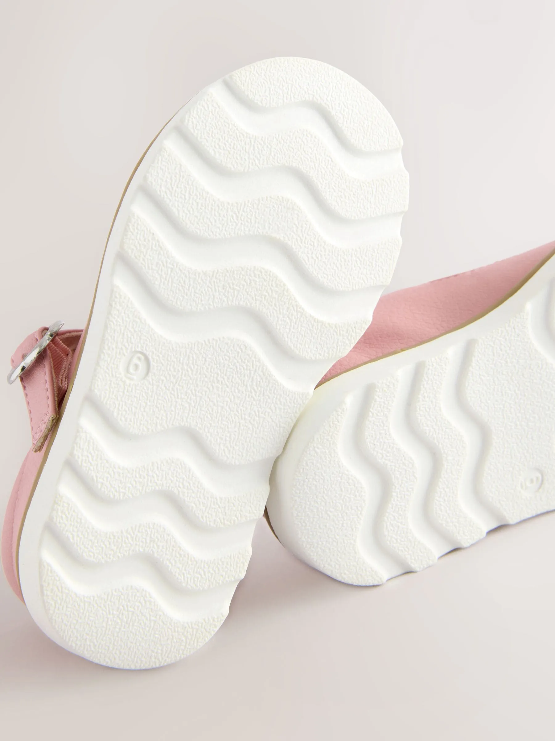 Pink Standard Fit (F) T-Bar Shoes