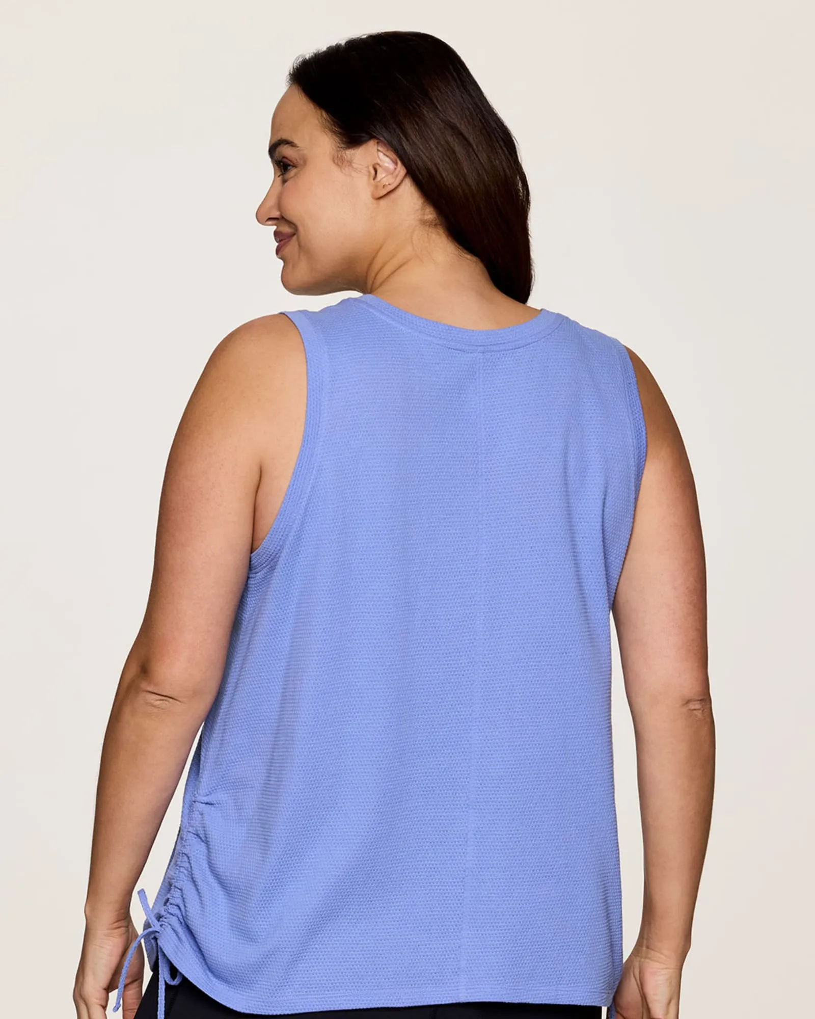 Plus Day Dreamer Ruched Tank | Periwinkle