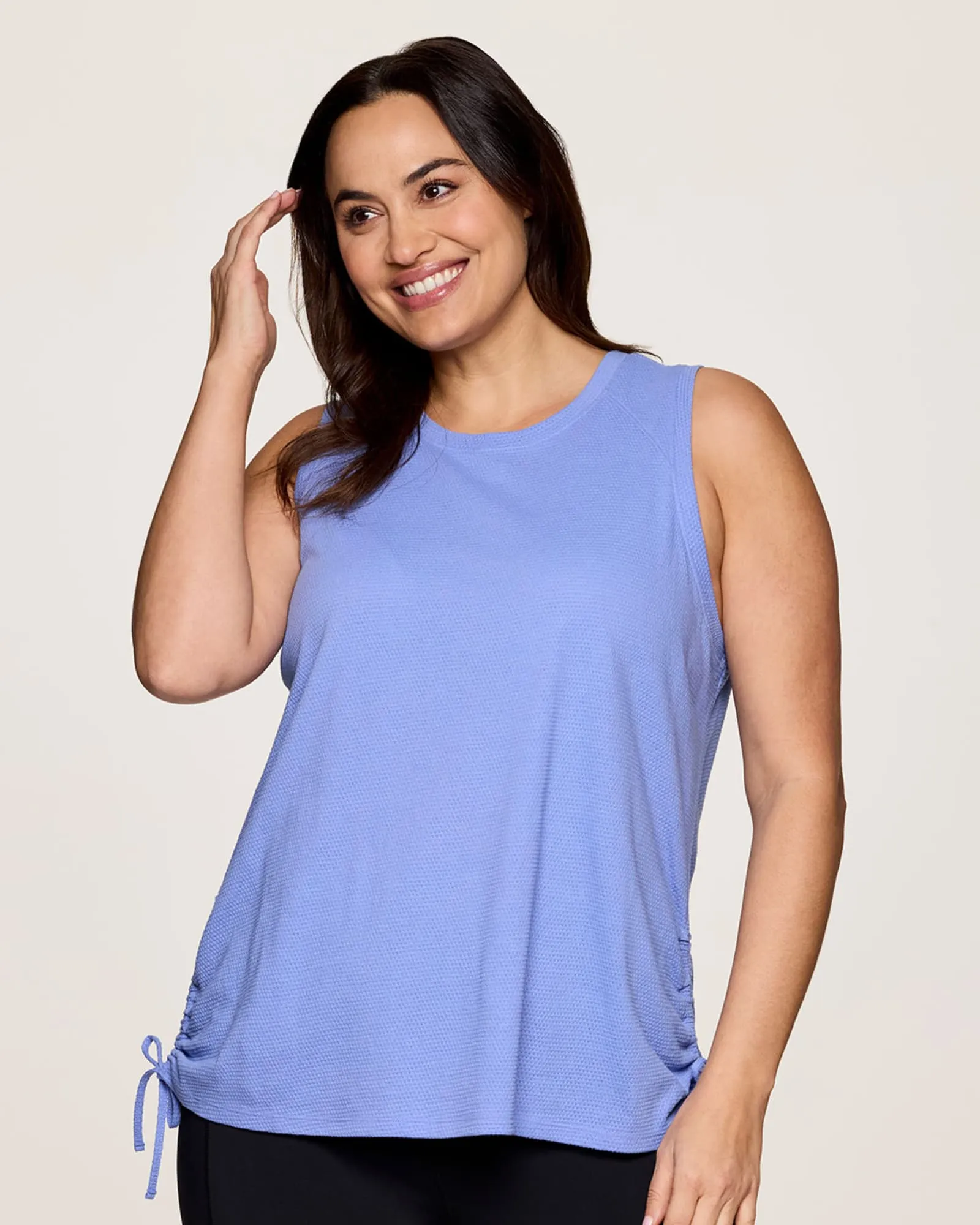 Plus Day Dreamer Ruched Tank | Periwinkle