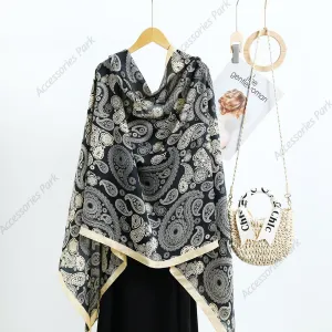 Premium Quality Ethnic Design Comfortable Luxury Satin Silk Scarves
