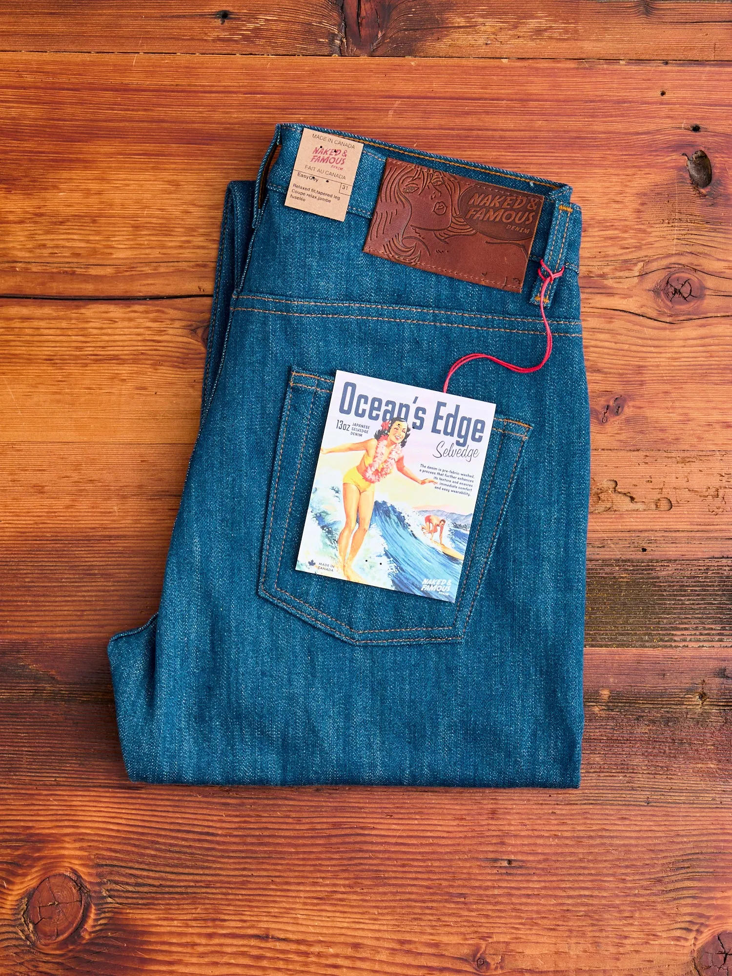 "Ocean's Edge" 13oz Selvedge Denim - Easy Guy Fit