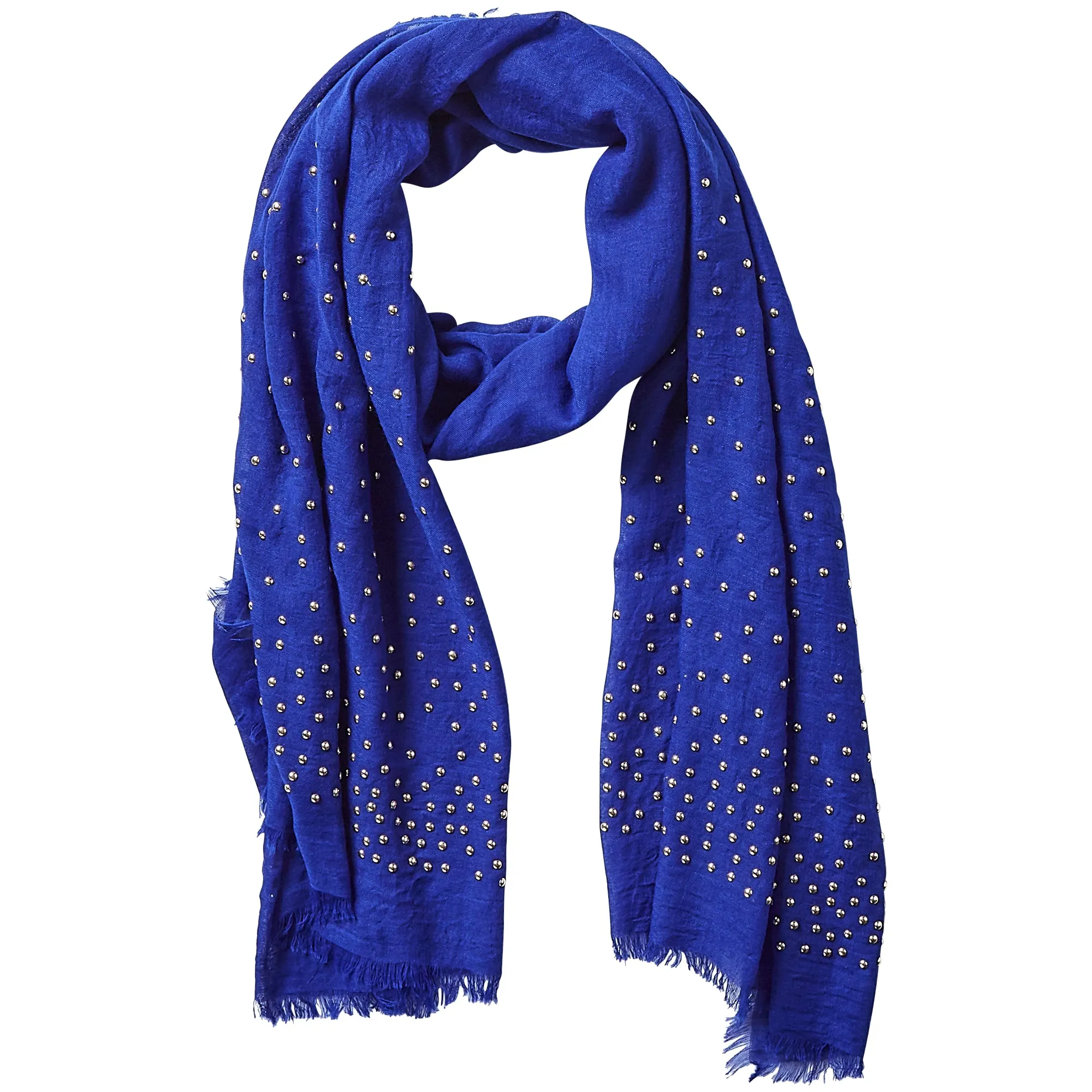 Rebel Studs Scarf - Cobalt