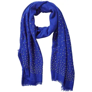 Rebel Studs Scarf - Cobalt