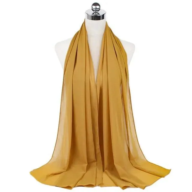 Stylish Premium Chiffon Hijab Scarf for Women