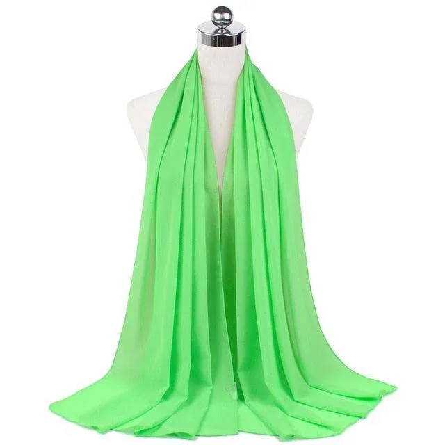 Stylish Premium Chiffon Hijab Scarf for Women
