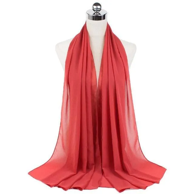 Stylish Premium Chiffon Hijab Scarf for Women