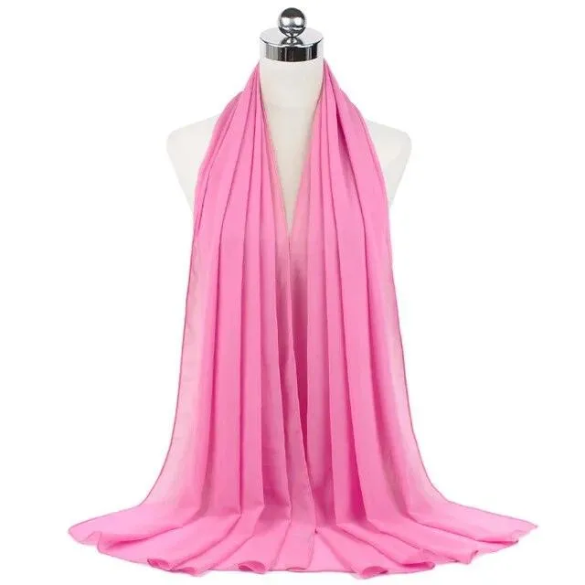 Stylish Premium Chiffon Hijab Scarf for Women