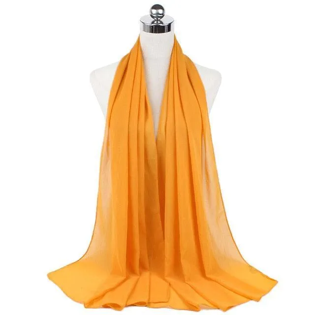 Stylish Premium Chiffon Hijab Scarf for Women