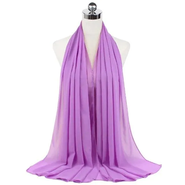 Stylish Premium Chiffon Hijab Scarf for Women
