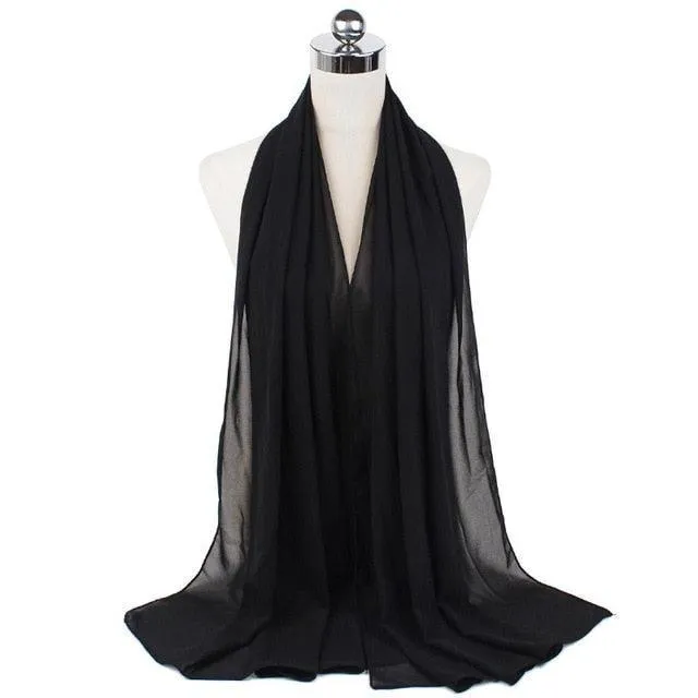 Stylish Premium Chiffon Hijab Scarf for Women