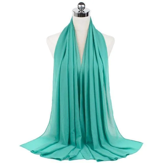 Stylish Premium Chiffon Hijab Scarf for Women